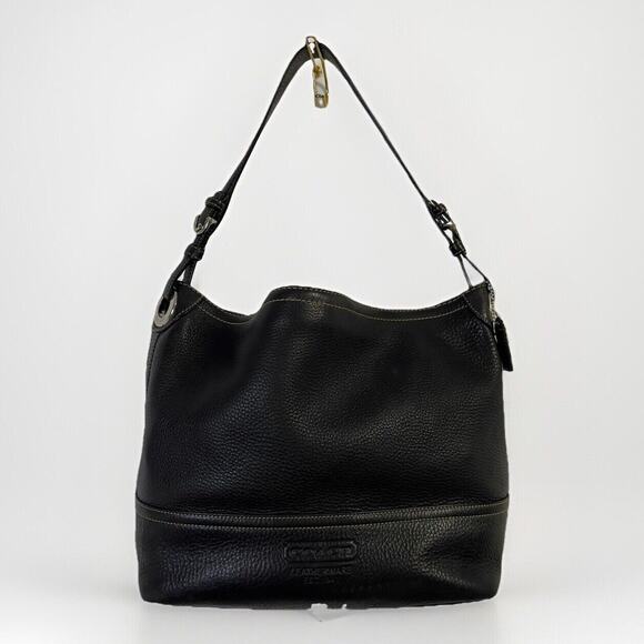 Coach Shoulder Bag Leather Black Authentic NoK05S-5715 - Picture 3 of 14